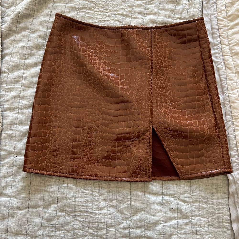 Princess Polly Faux Leather Skirt